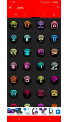 Colorful Glass Orb Icon Pack Free android App screenshot 1