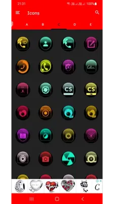 Colorful Glass Orb Icon Pack Free android App screenshot 2