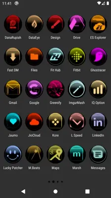 Colorful Glass Orb Icon Pack Free android App screenshot 5